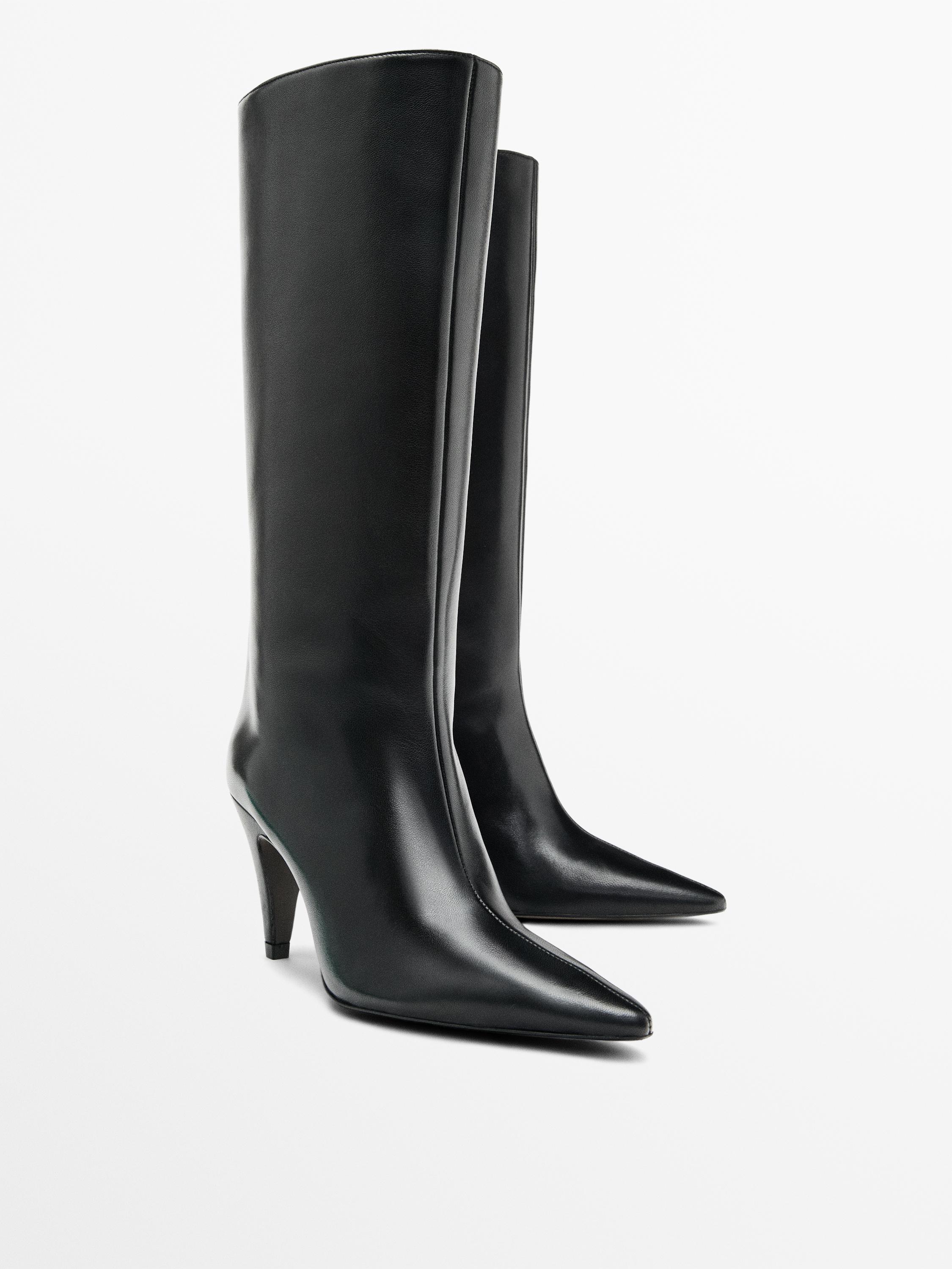 Heeled leather boots - Studio